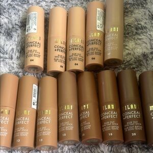 Milani Conceal + Perfect Skin Tint Sticks – Shades lot of 13. New.